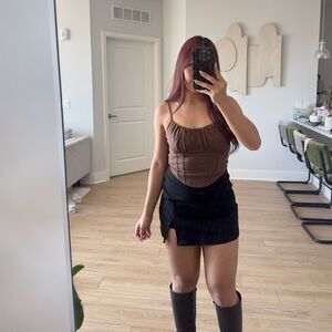 Hollister Brown Cami/Tank Top